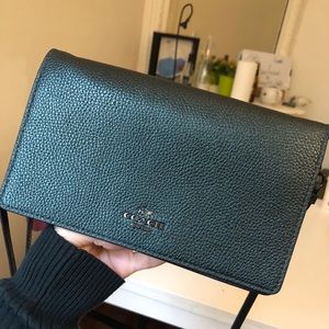 Coach Hayden clutch and Rexy charm